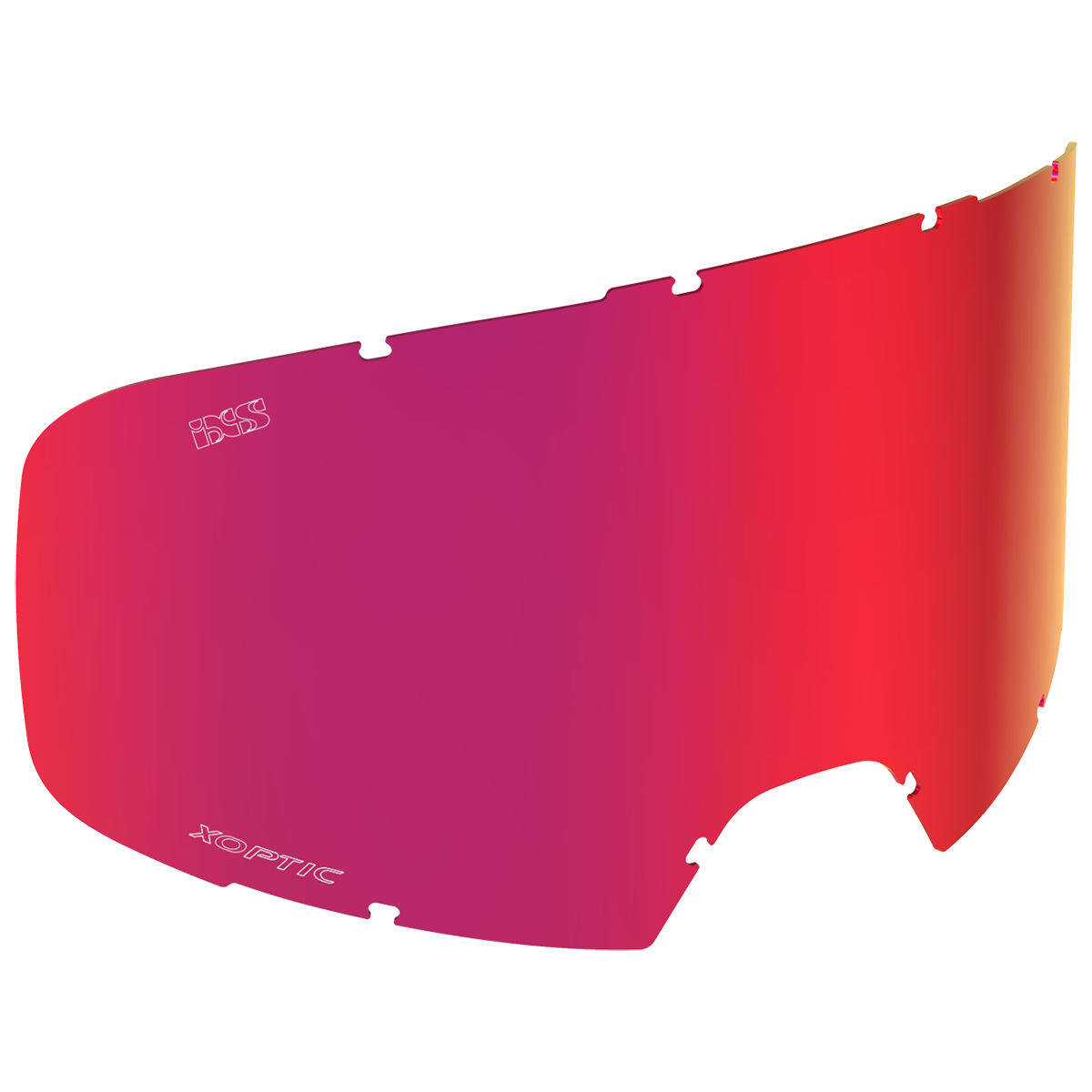 Injected Single Linse getönt Crimson verspiegelt Standart