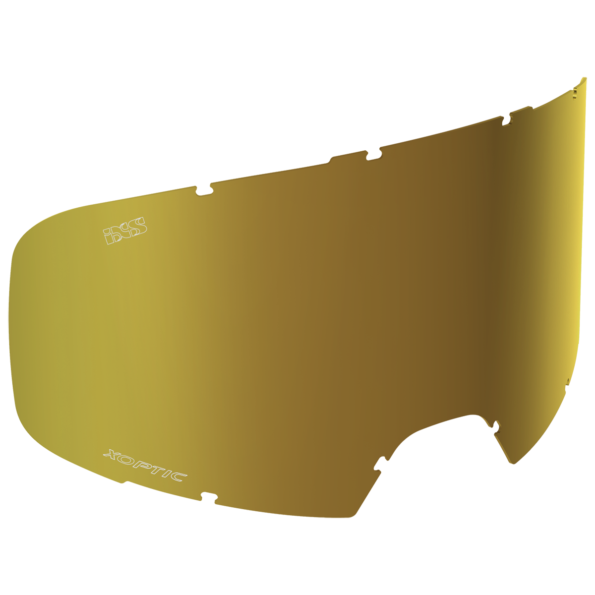 Injected Single Linse getönt Gold verspiegelt Low Profile