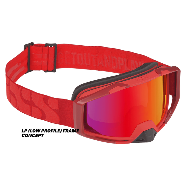 Goggle Trigger racing red / mirror crimson LP  (Low Profile)