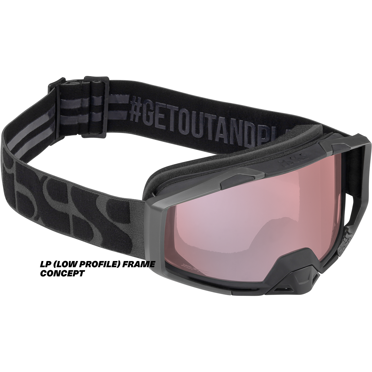 Goggle Trigger schwarz / mirror rose LP  (Low Profile)