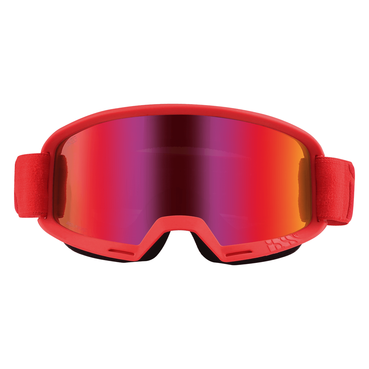 Goggle Hack racing red / mirror crimson