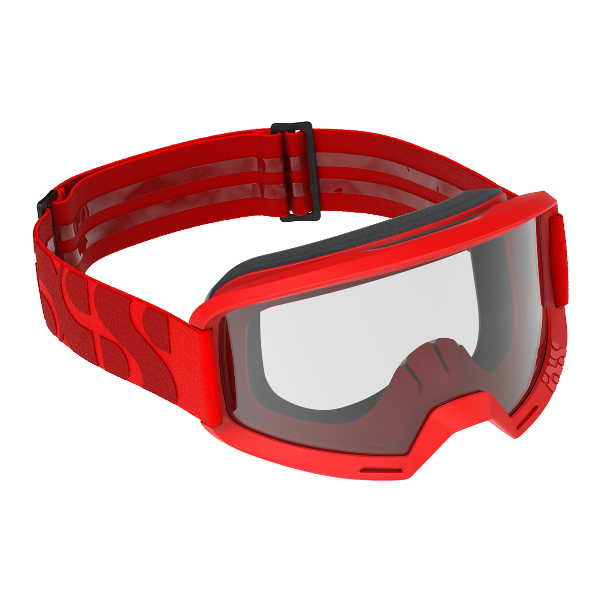 Goggle Hack Clear racing red/ klar