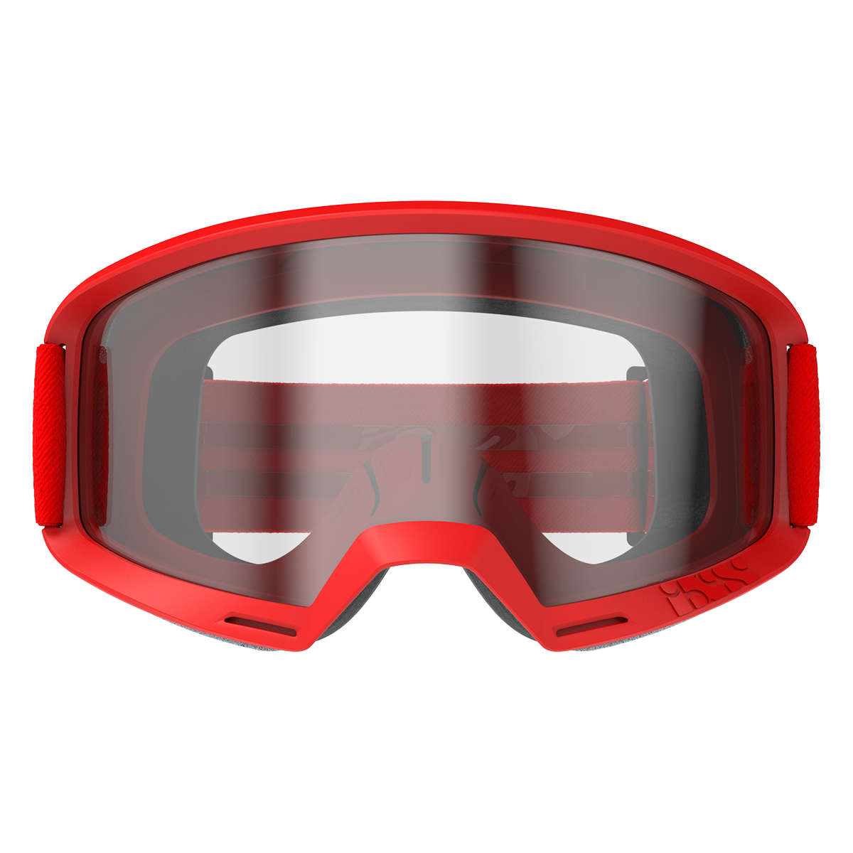 Goggle Hack Clear racing red/ klar