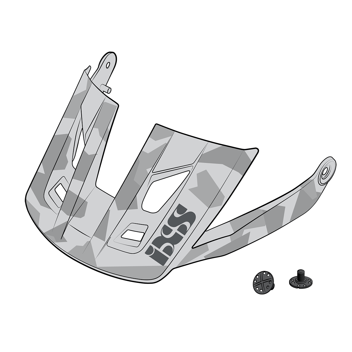 Visier + Pins Trigger AM grau camo