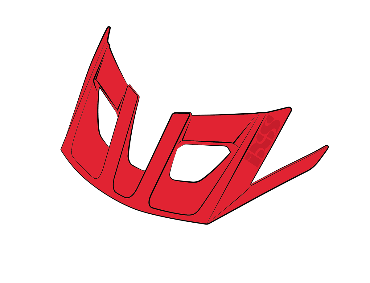 Visier Trail XC EVO fluo red