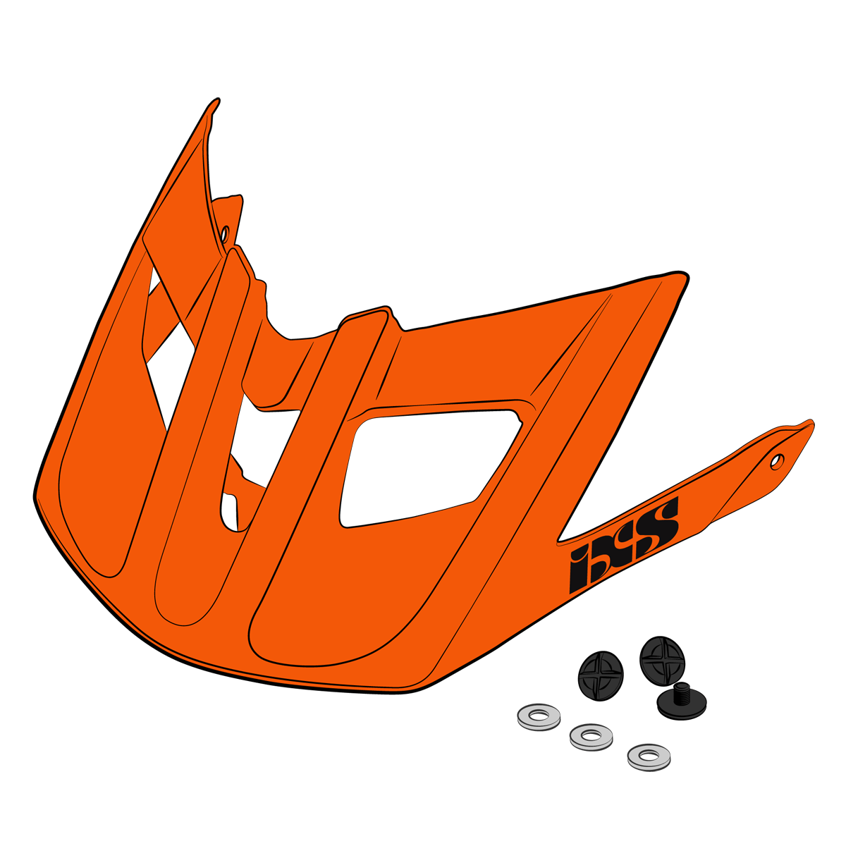 Visier + Pins Trail EVO orange