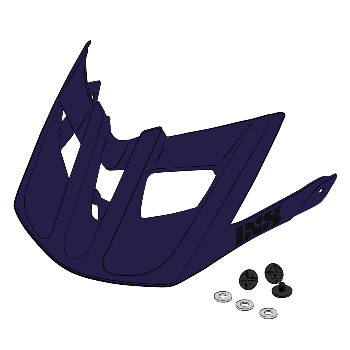 Visier + Pins Trail EVO grape