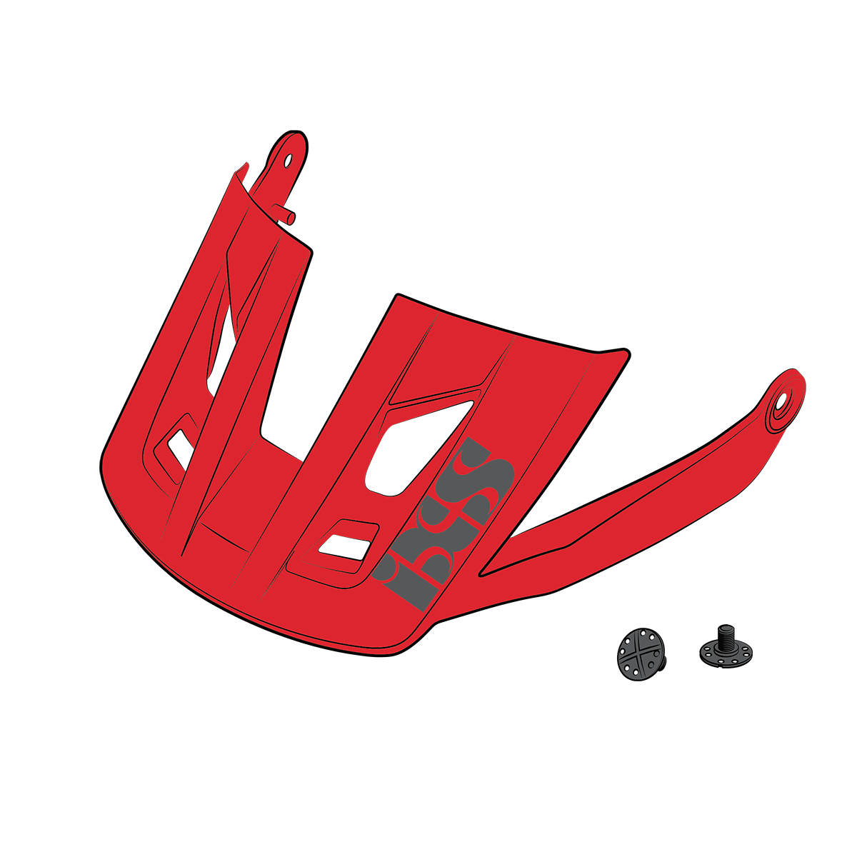 Visier + Pins Trigger AM fluo red