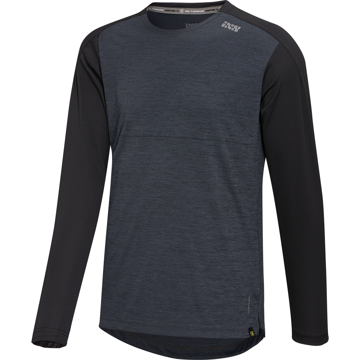 Flow X Long Sleeve Jersey anthrazit-solid schwarz