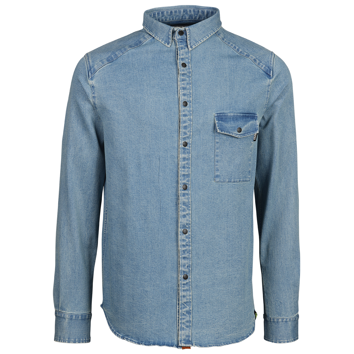 Carve Digger Organic Denim Shirt washed blue