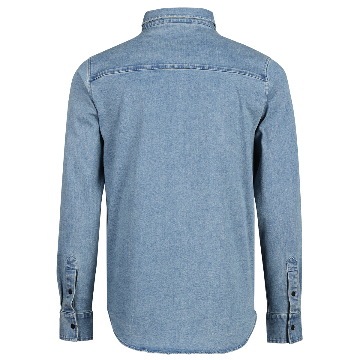 Carve Digger Organic Denim Shirt washed blue