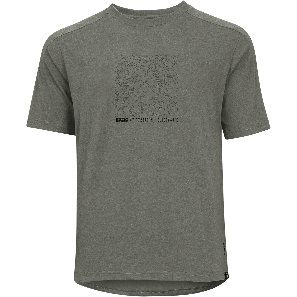 Flow Kids Tech Tee Contour graphit