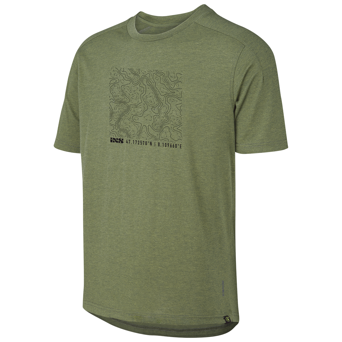 Flow Kids Tech Tee Contour olive