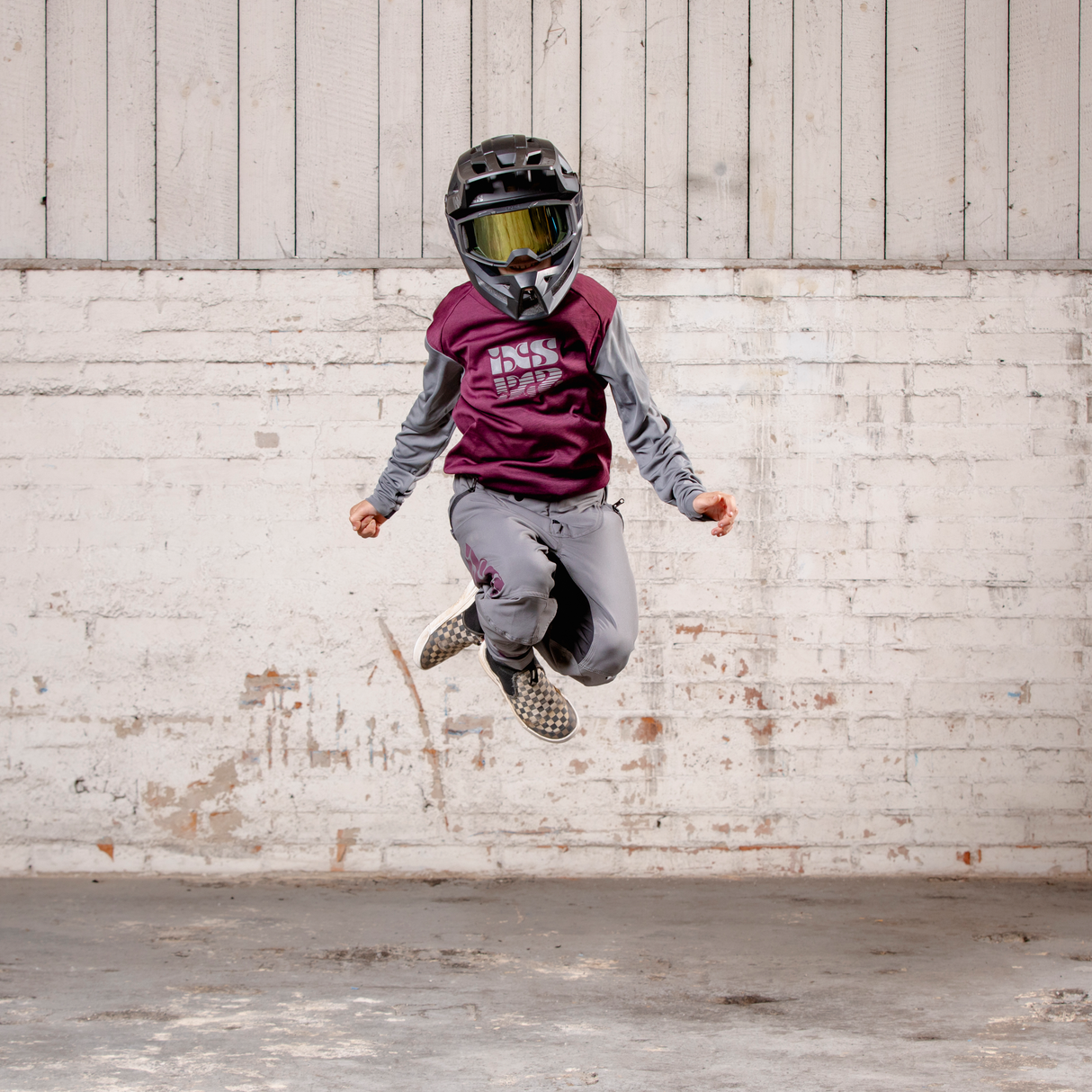 Trigger X Kids Long Sleeve Jersey raisin-graphite