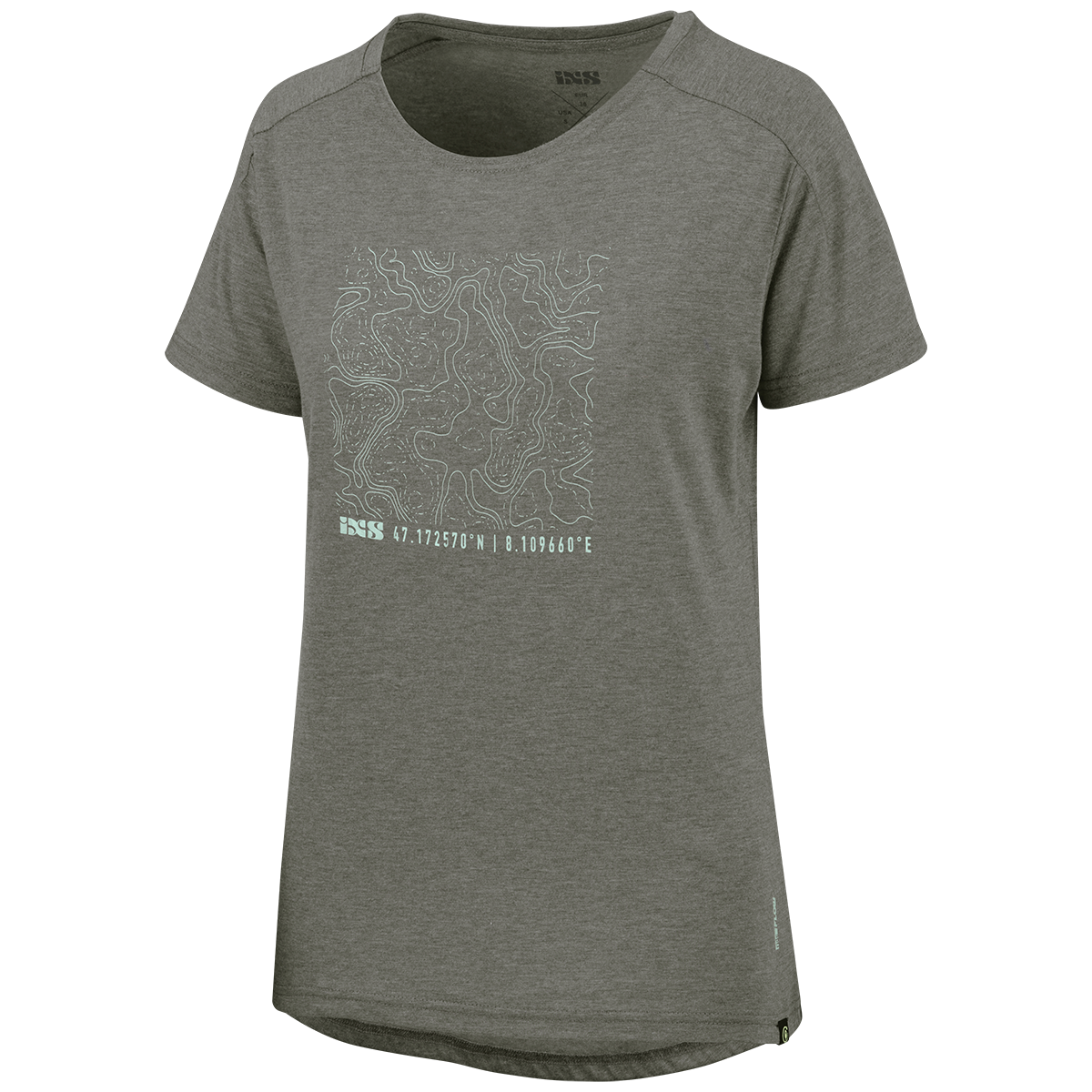 Flow Kids Tech Tee Contour graphit