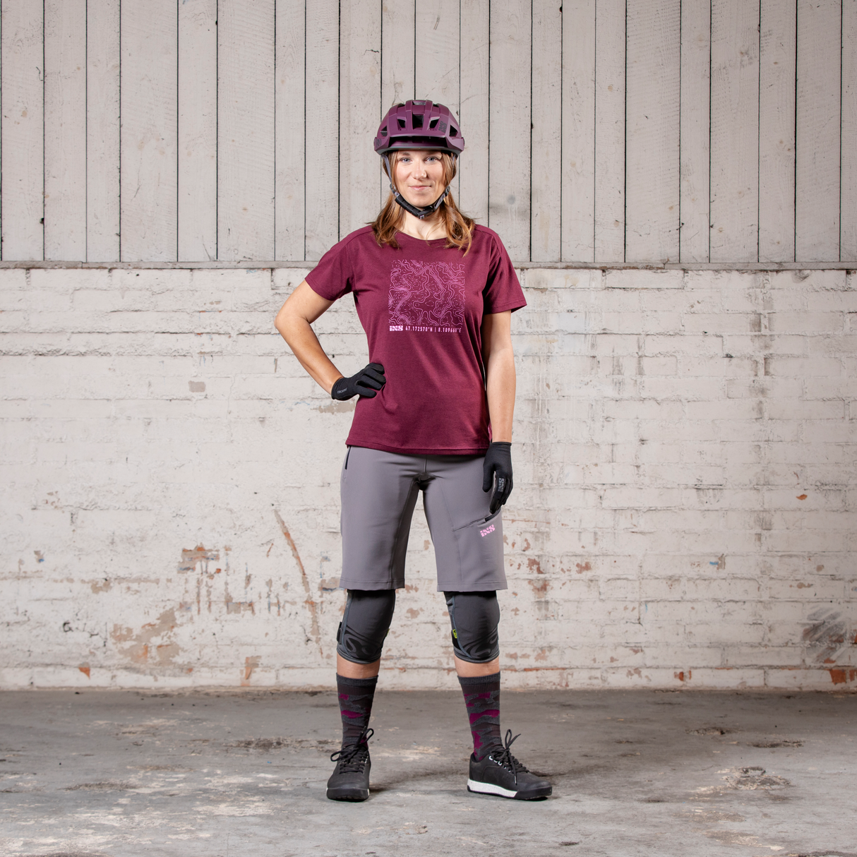 Flow Women Tech Tee Contour raisin