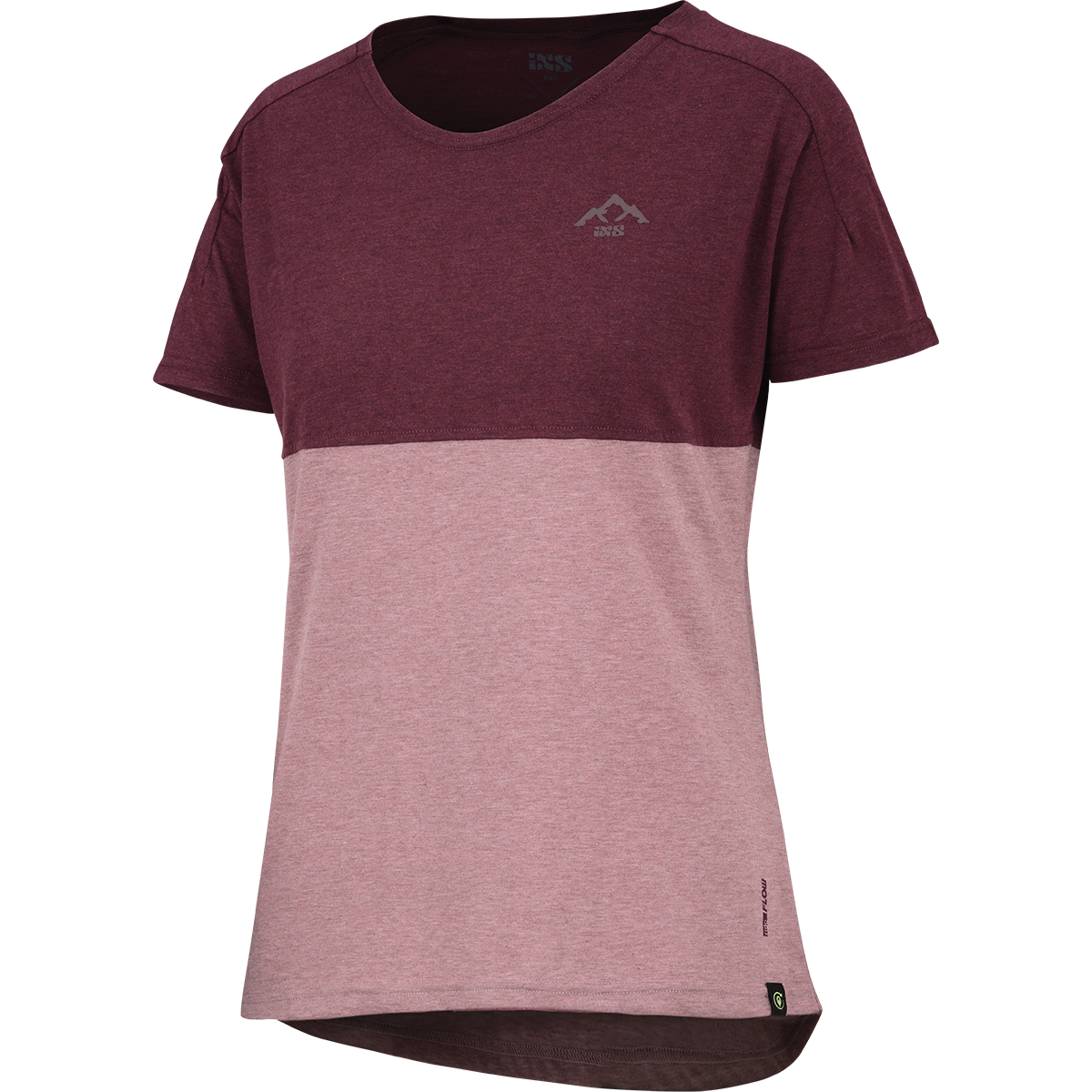 Kids Flow Mountain Tech Tee taupe-raisin