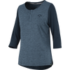 Women's Carve X 3/4 Henley storm-marine