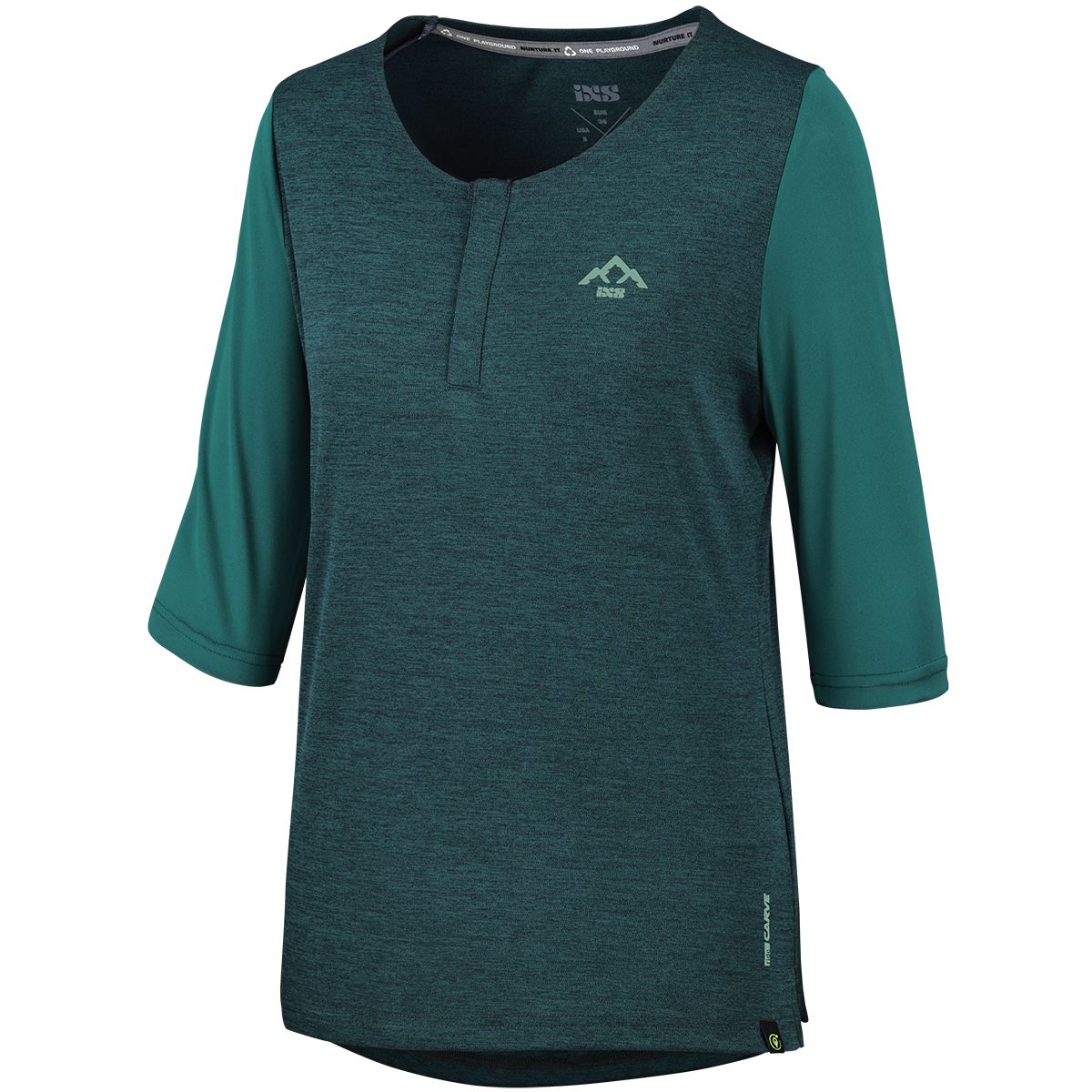 Carve X Women Henley everglade-solid everglade