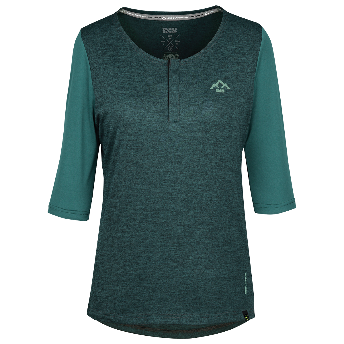 Carve X Women Henley everglade-solid everglade