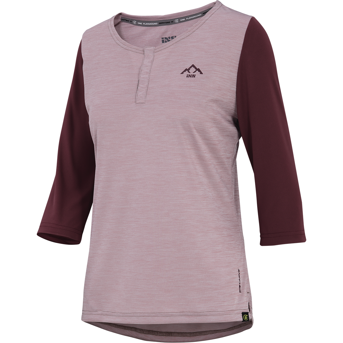 Women's Carve X 3/4 Henley taupe-raisin