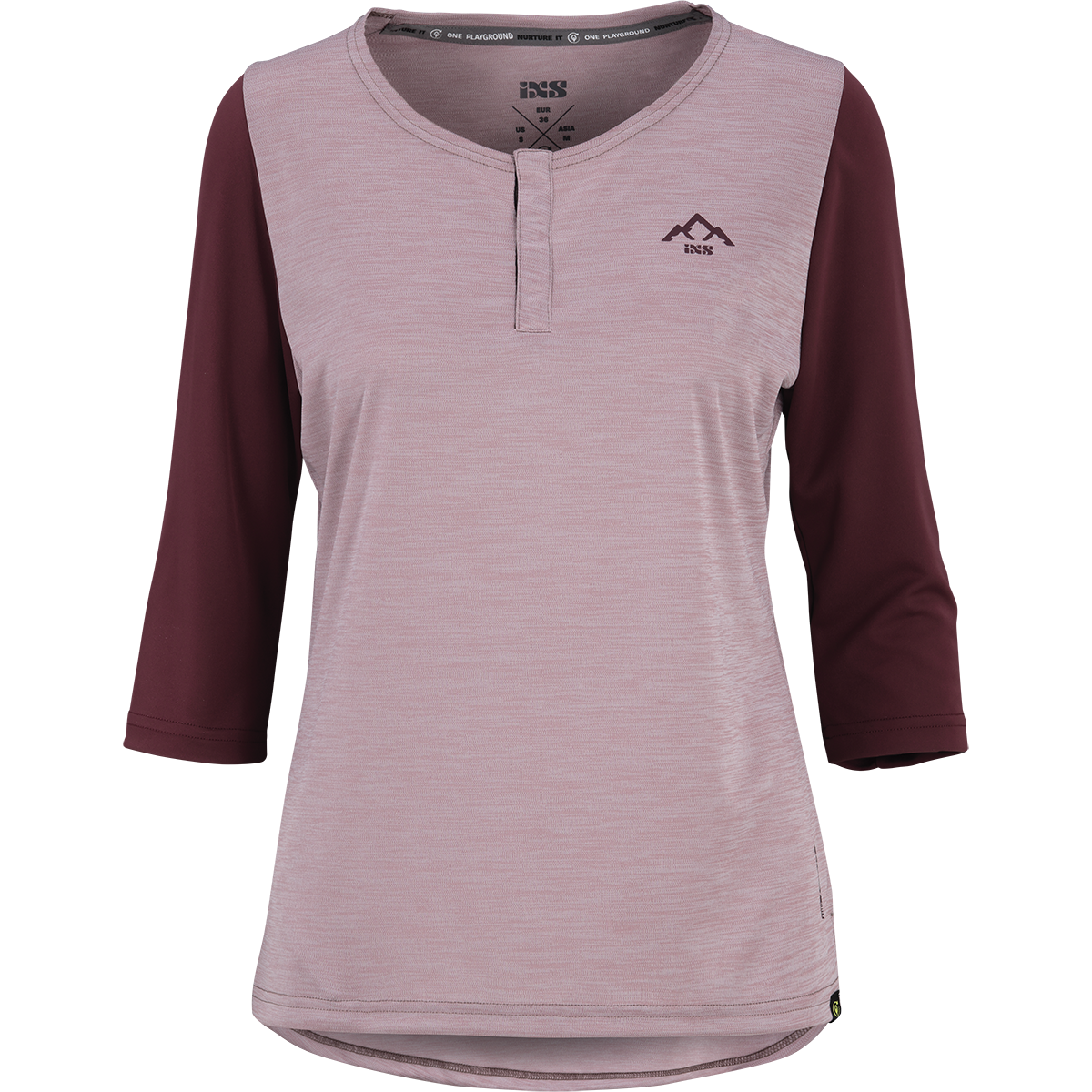 Women's Carve X 3/4 Henley taupe-raisin