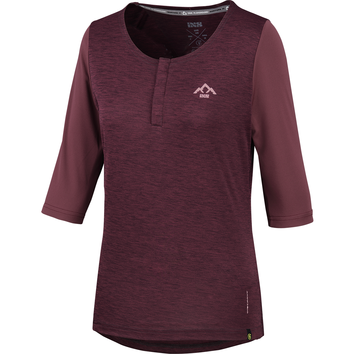 Carve X Women Henley raisin-solid raisin