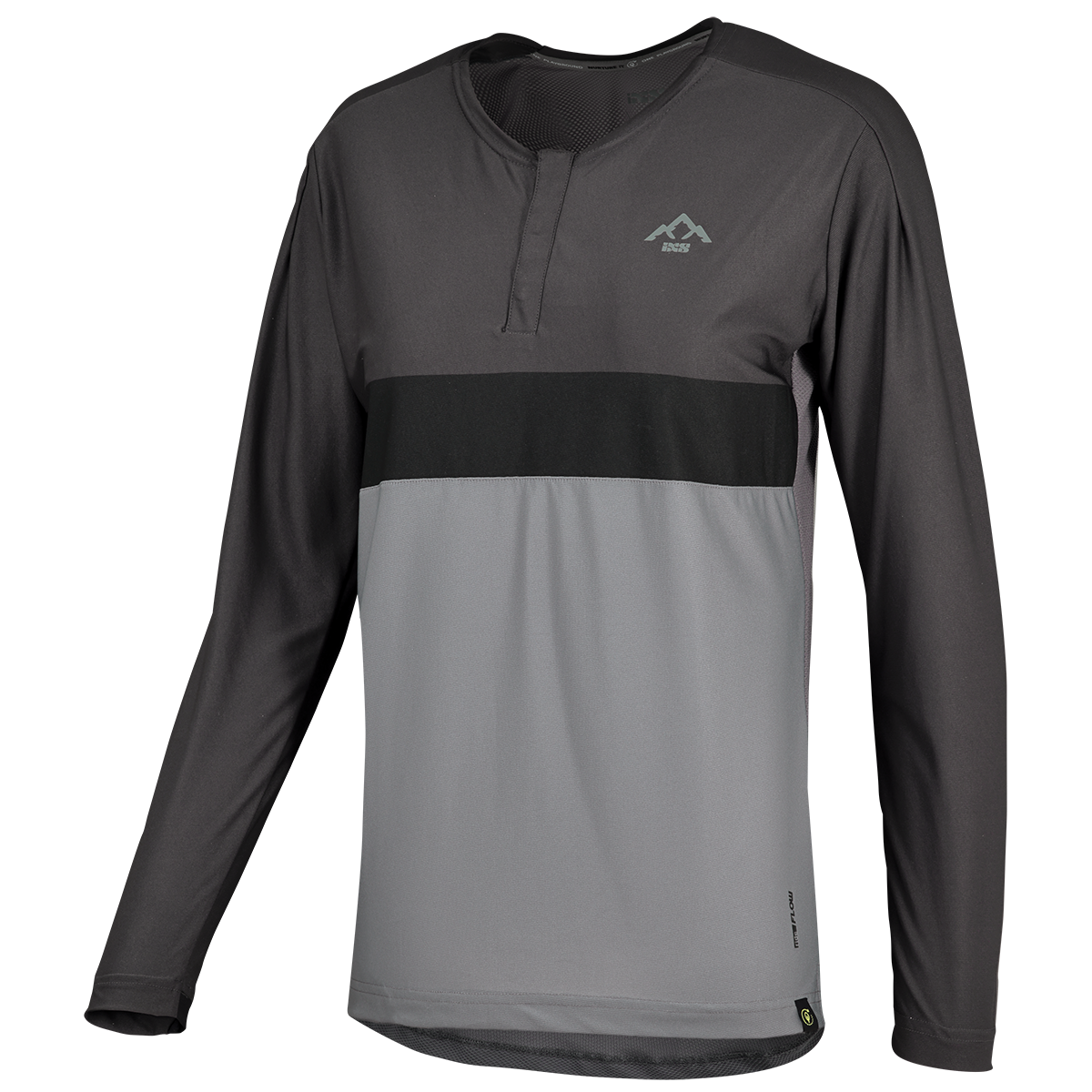 Women's Flow XTG Long Sleeve Henley graphit-schwarz