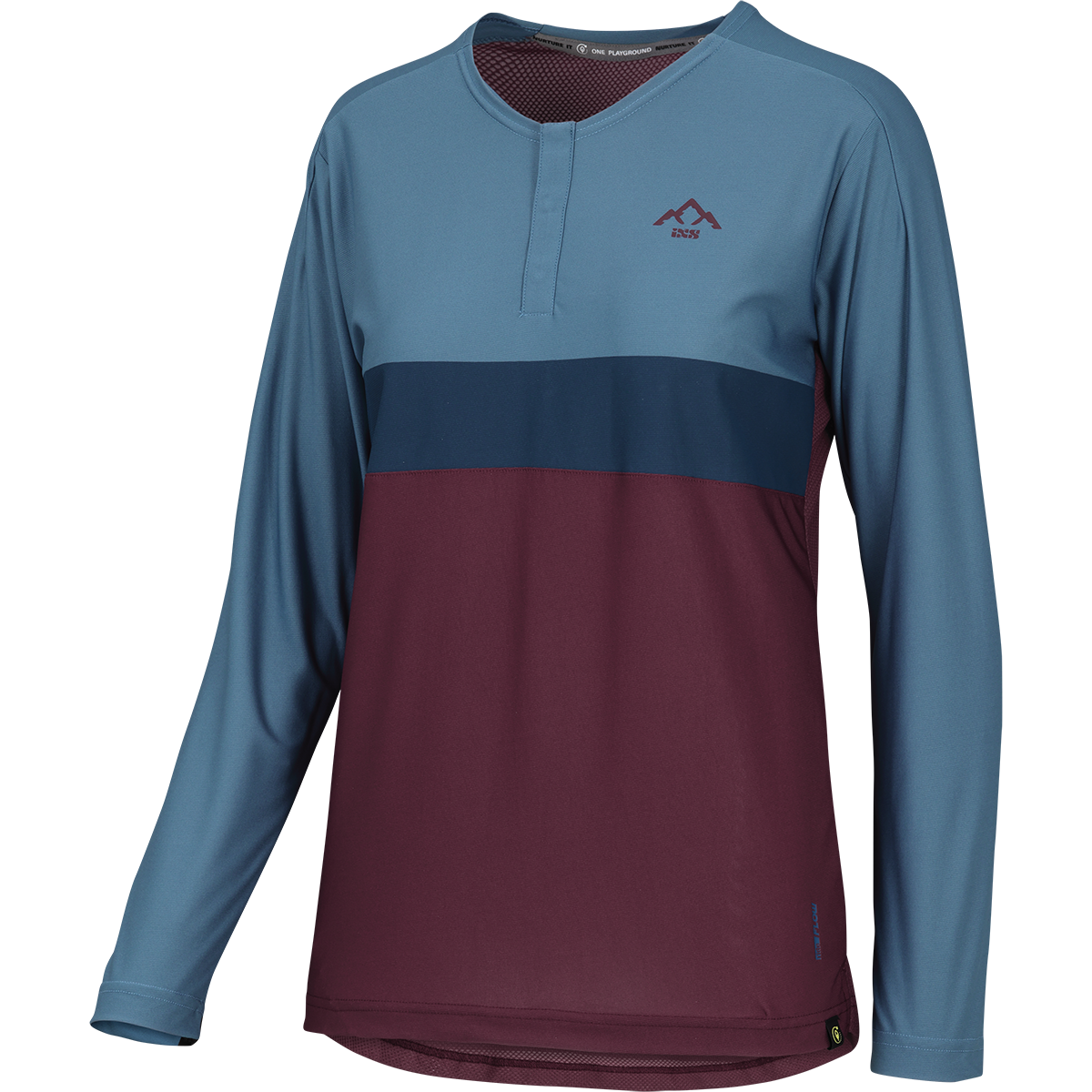 Women's Flow XTG Long Sleeve Henley raisin-marine