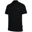 Brand Polo Shirt schwarz