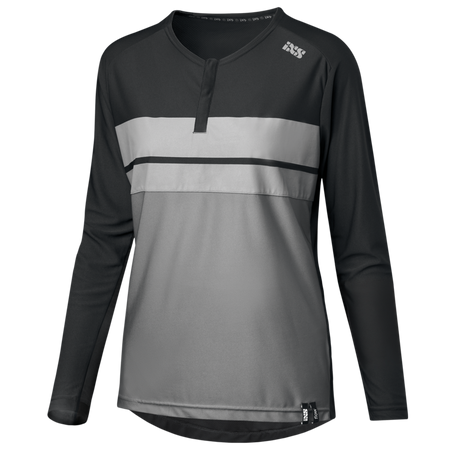 Damen Flow Lite 1.0 Henley schwarz-graphit