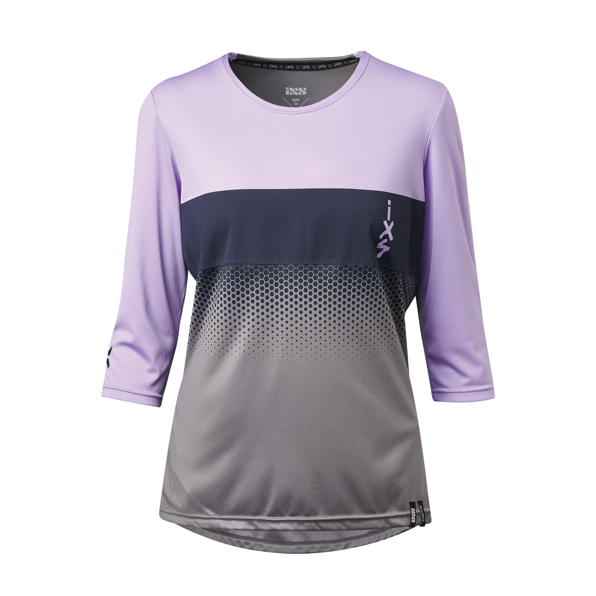 Damen Carve 1.0 3/4 Jersey lavender-graphit