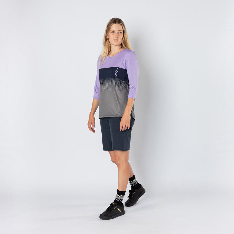Damen Carve 1.0 3/4 Jersey lavender-graphit