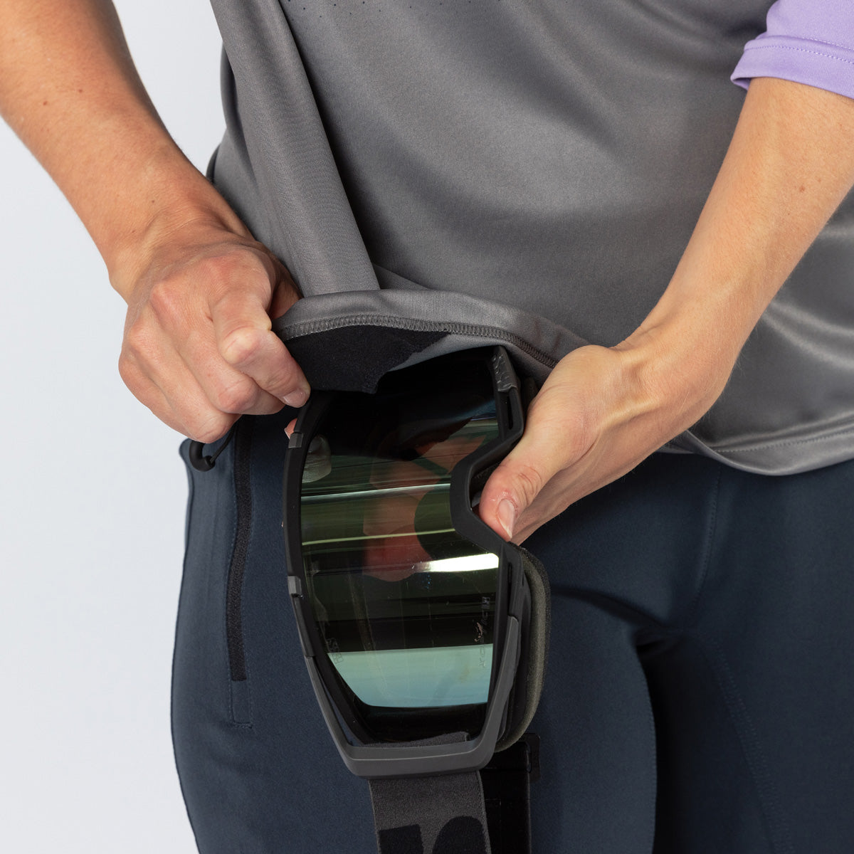 Damen Carve 1.0 3/4 Jersey lavender-graphit