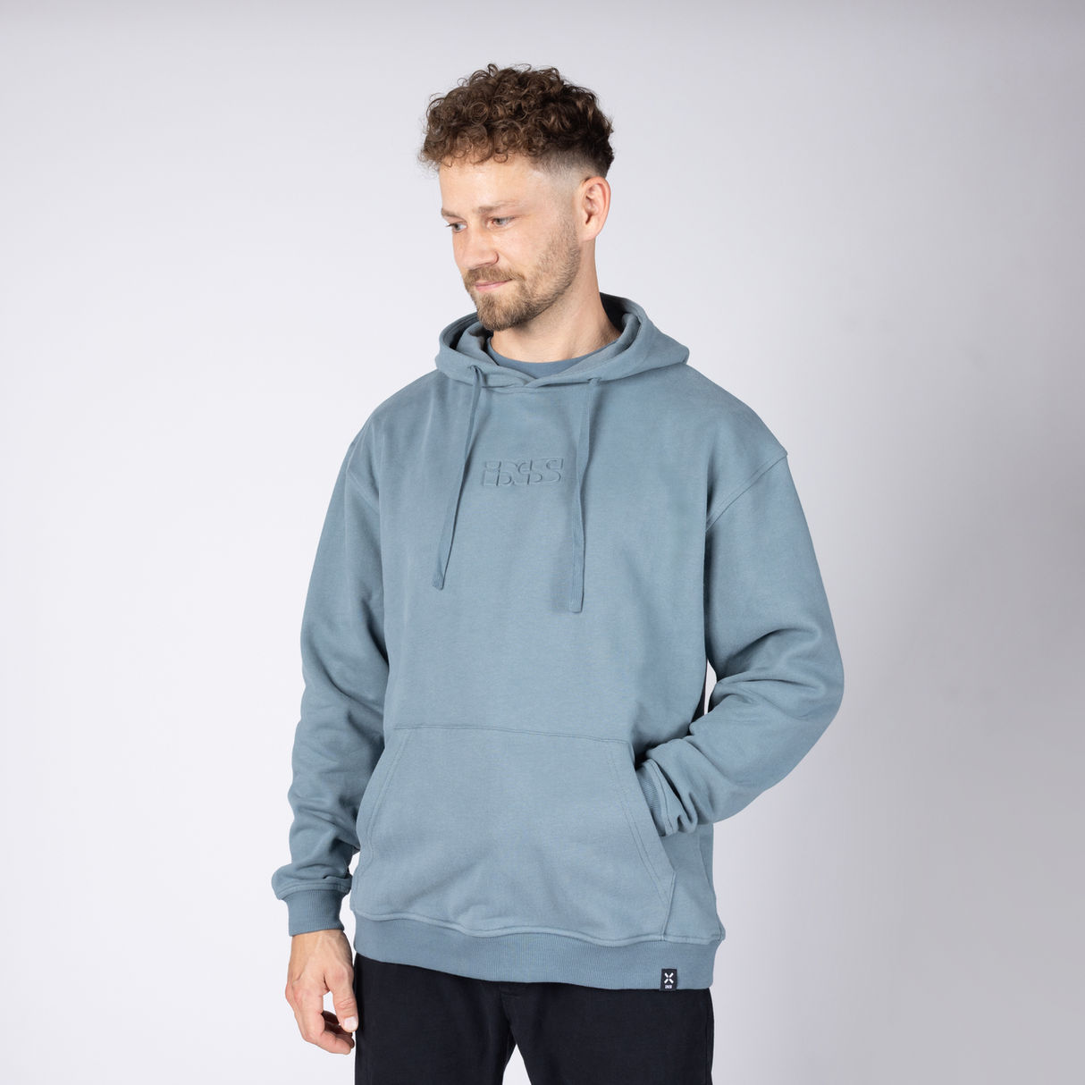 iXS-Brand 1.0 Hoodie - blau grau-16