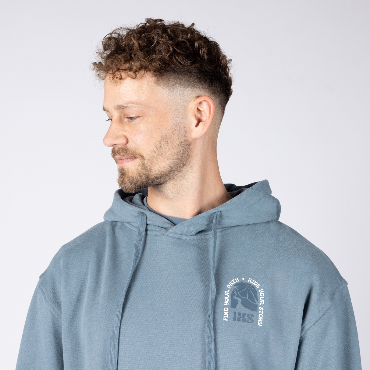 iXS-Graphic 1.0 Hoodie - blau grau-17