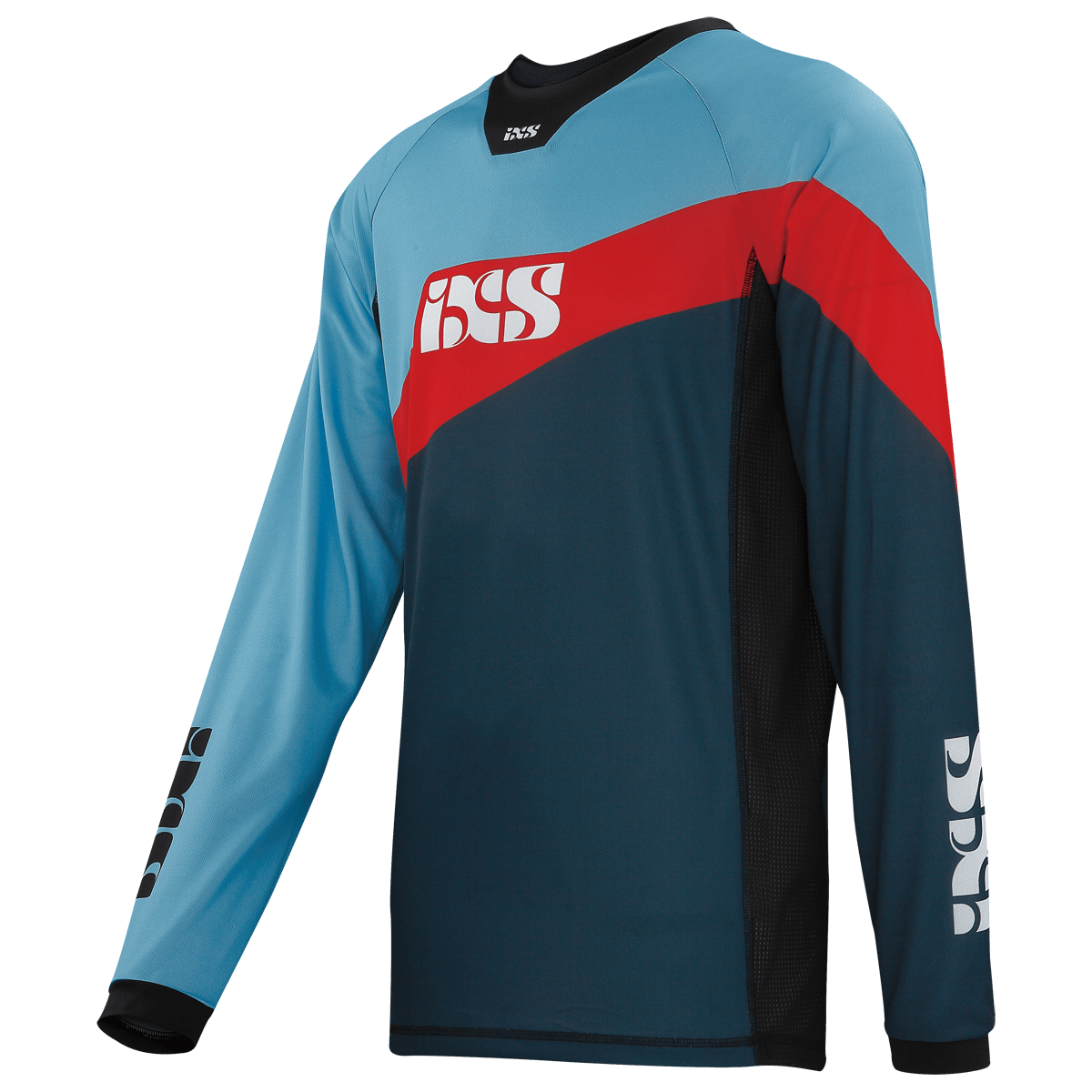 Race Jersey night blue-fluo red