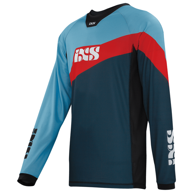 Race Jersey night blue-fluo red