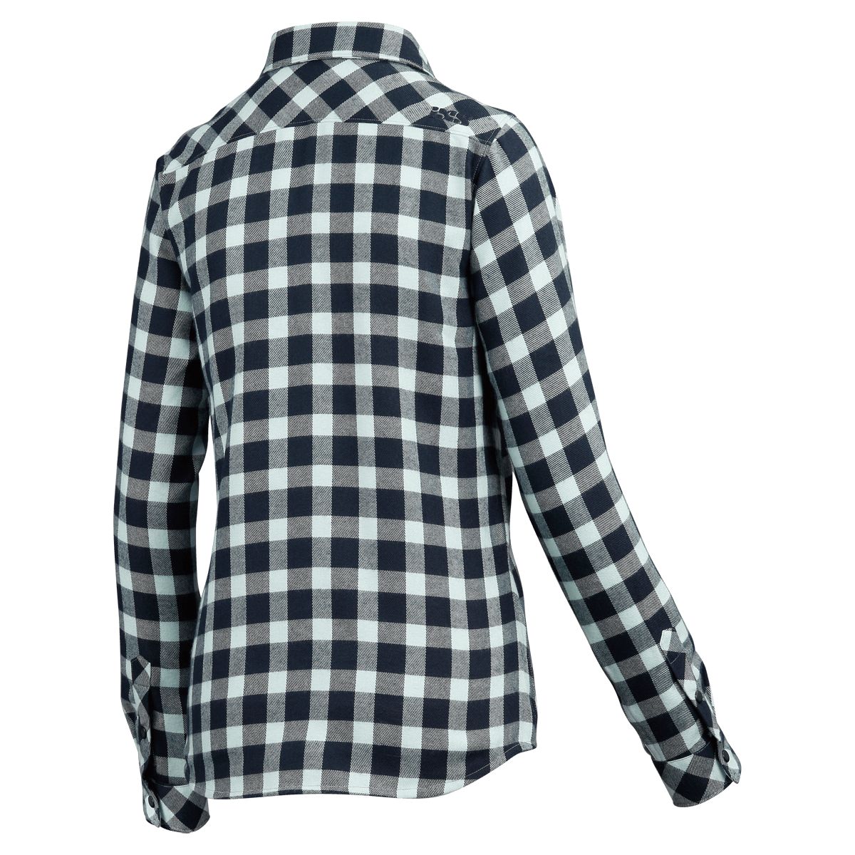 Escapee Women Flannel Hemd marine-celeste