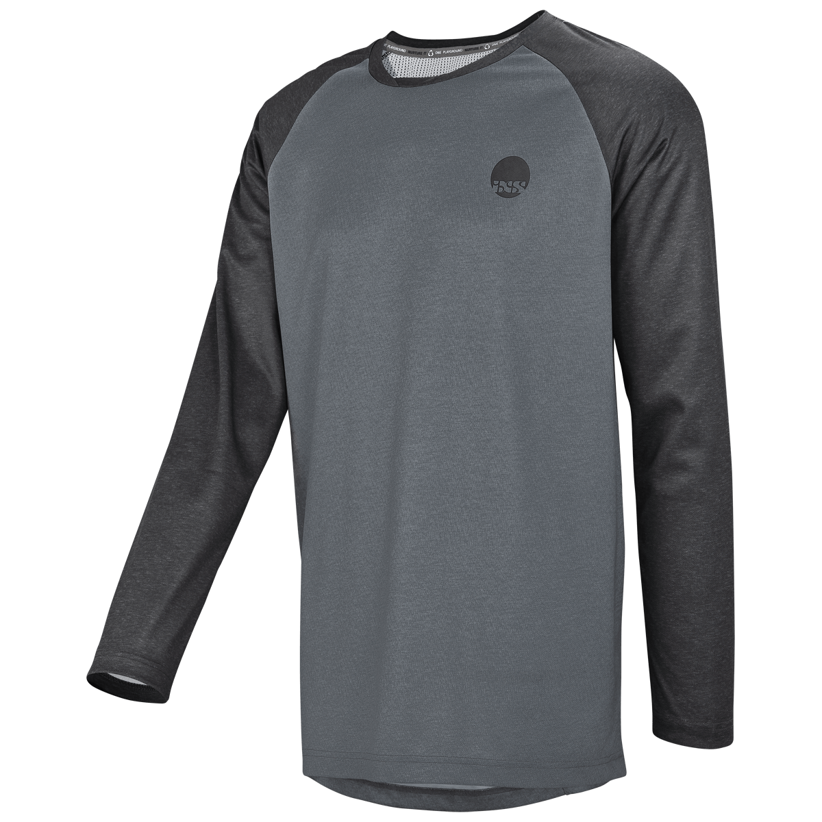 Flow langarm Jersey graphit-schwarz