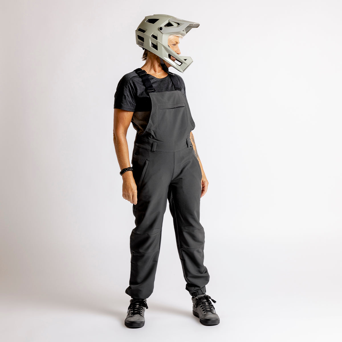 Women's Carve Latzhose anthrazit