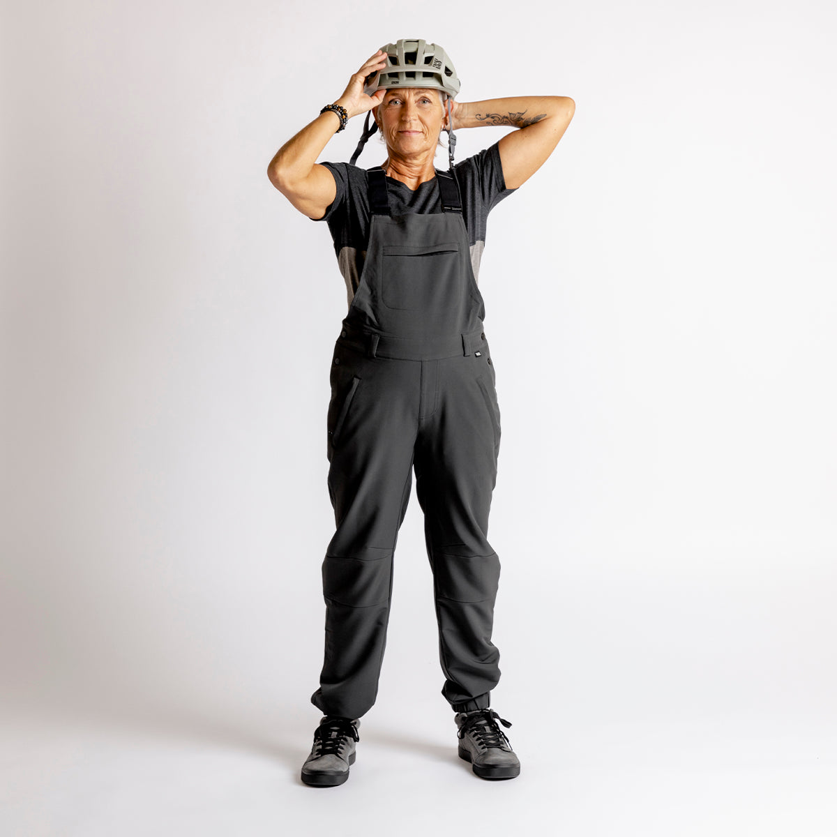 Women's Carve Latzhose anthrazit