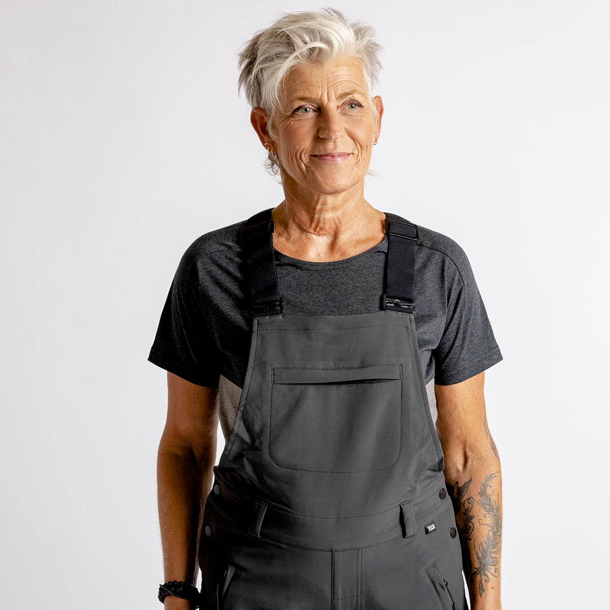 Women's Carve Latzhose anthrazit