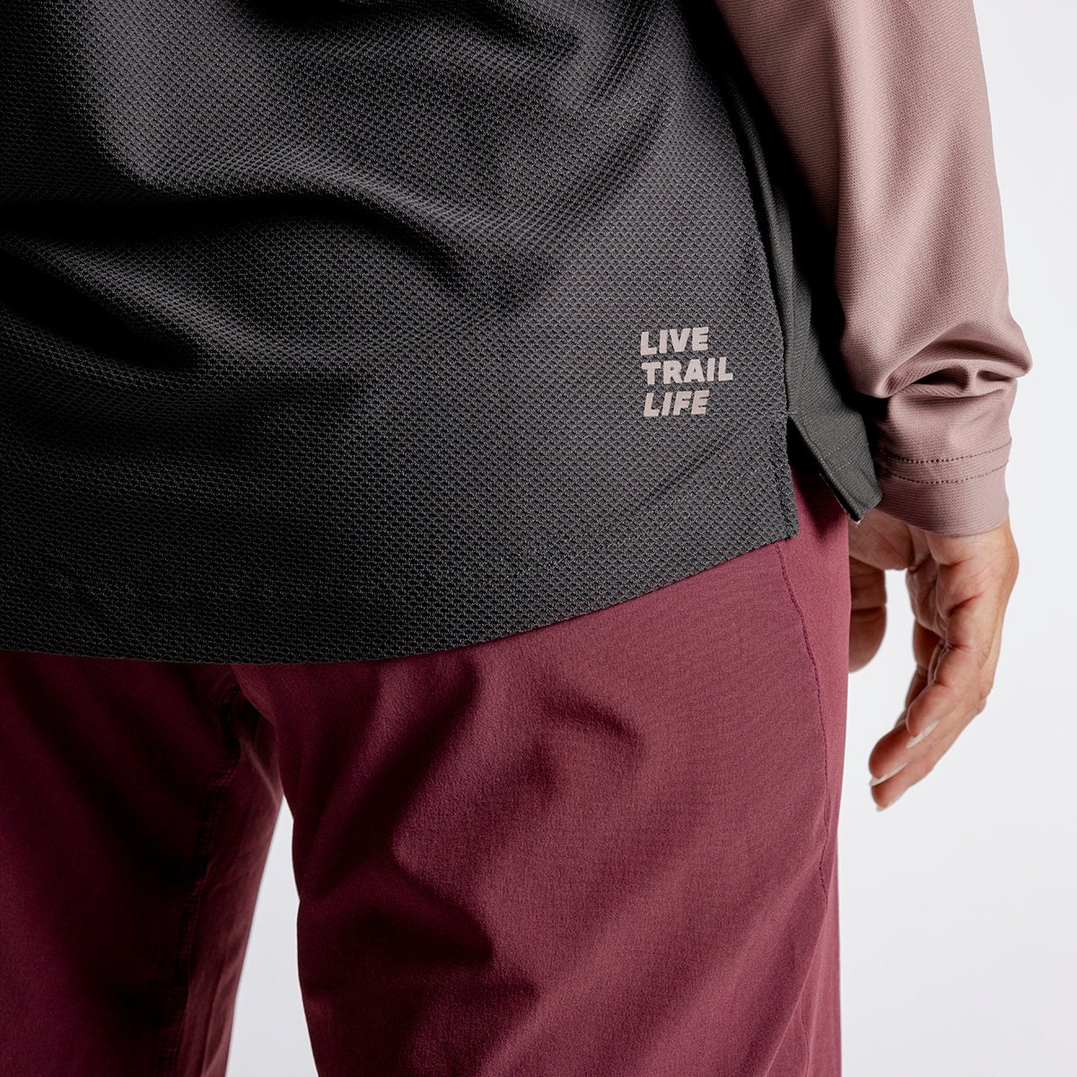 Women's Flow XTG Long Sleeve Henley anthrazit-raisin