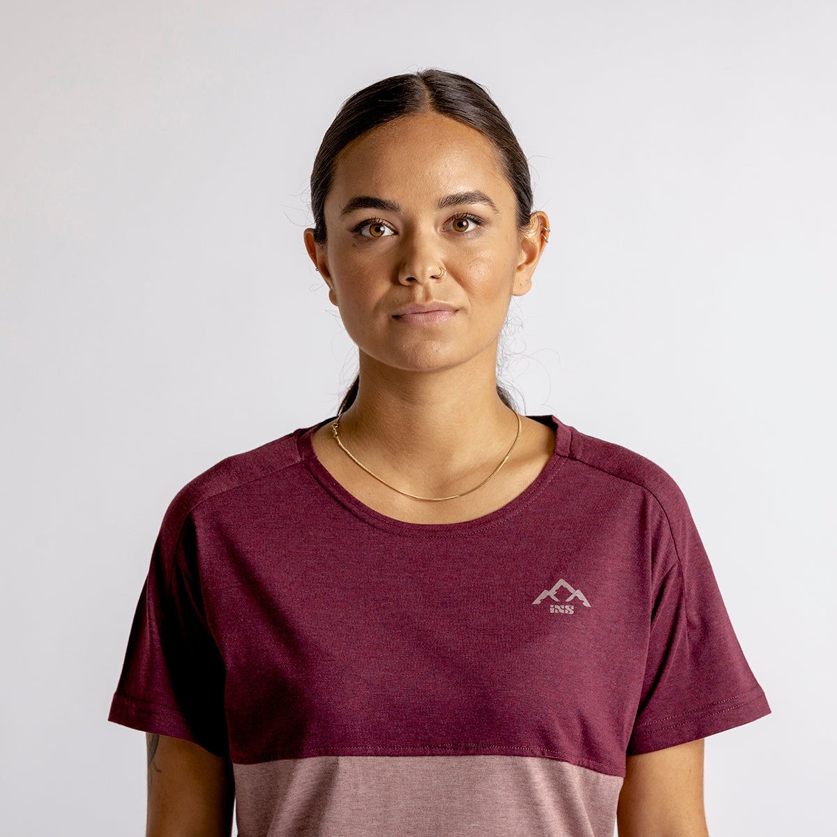 Women's Flow Mountain Tech Tee taupe-raisin