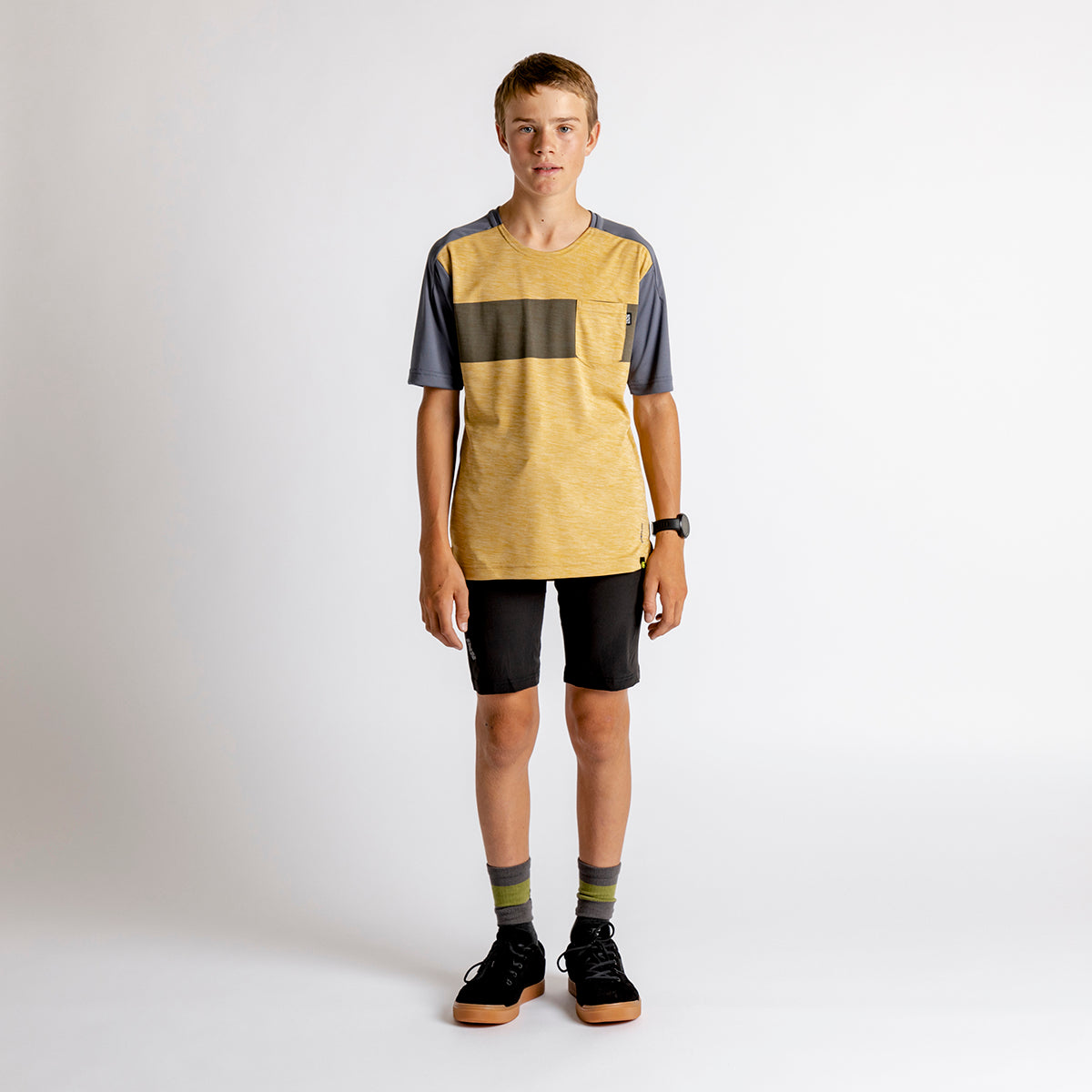 Kids Flow X Jersey acacia-solid charcoal
