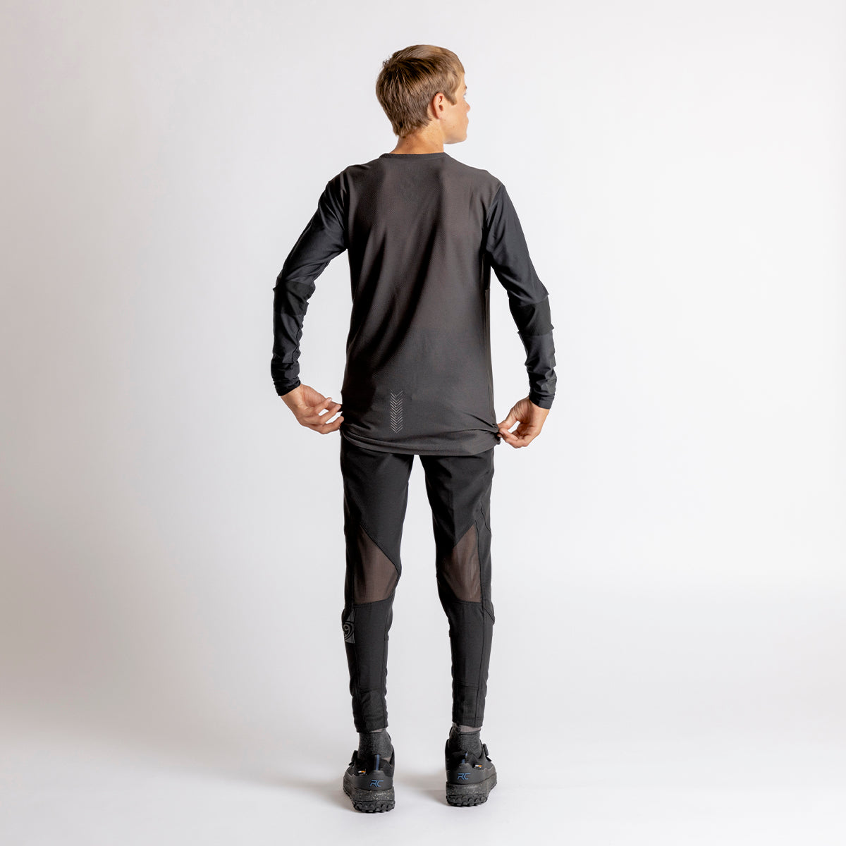 Kids Trigger EVO Long Sleeve Jersey anthrazit-schwarz