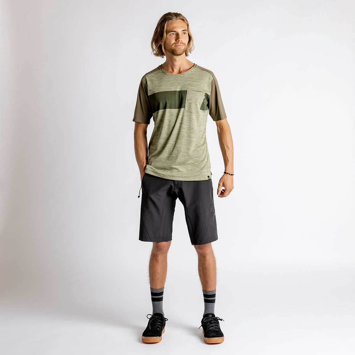 Flow X Jersey olive-solid dark olive
