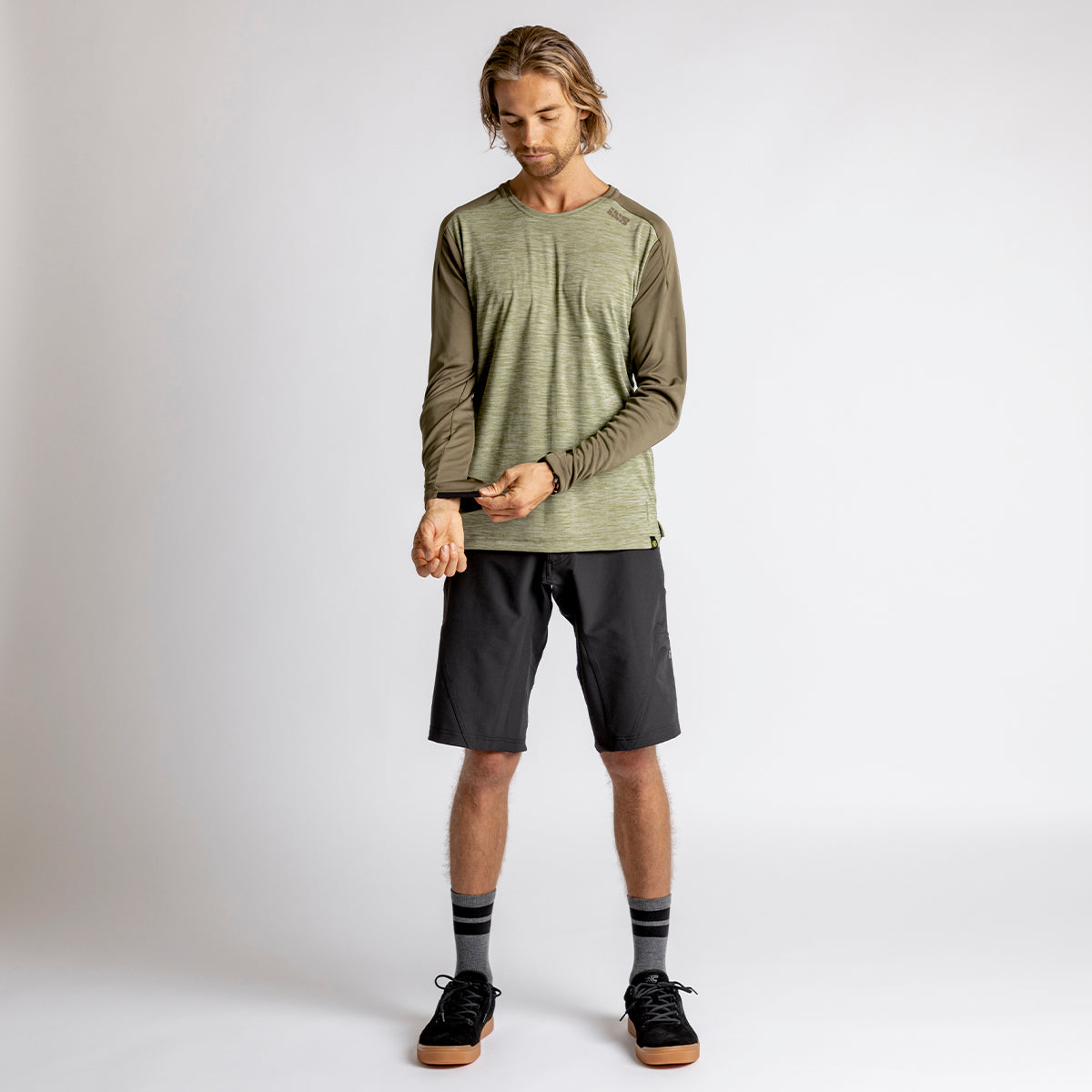 Flow X Long Sleeve Jersey olive-solid dark olive