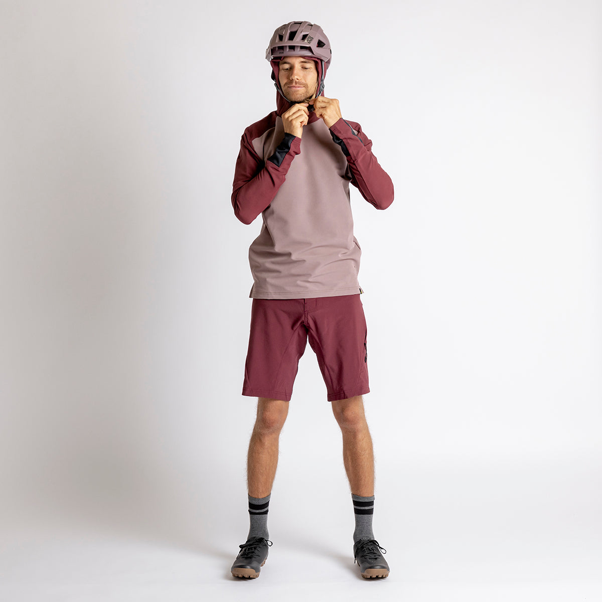 Carve Digger EVO Hooded Jersey taupe-raisin